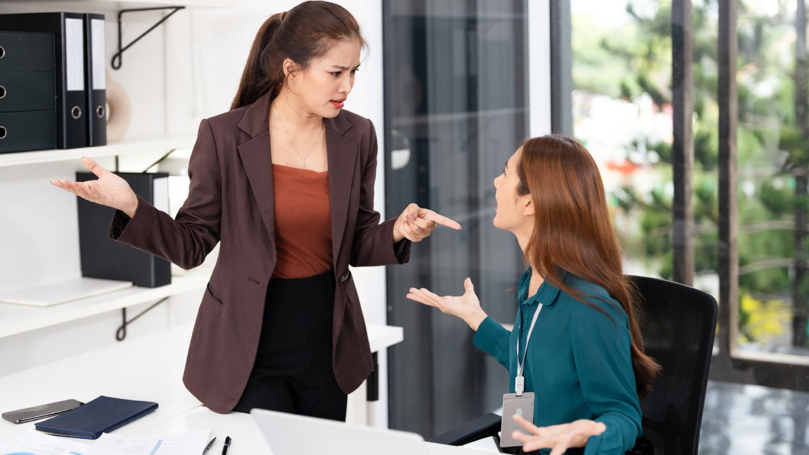 two women having an argument