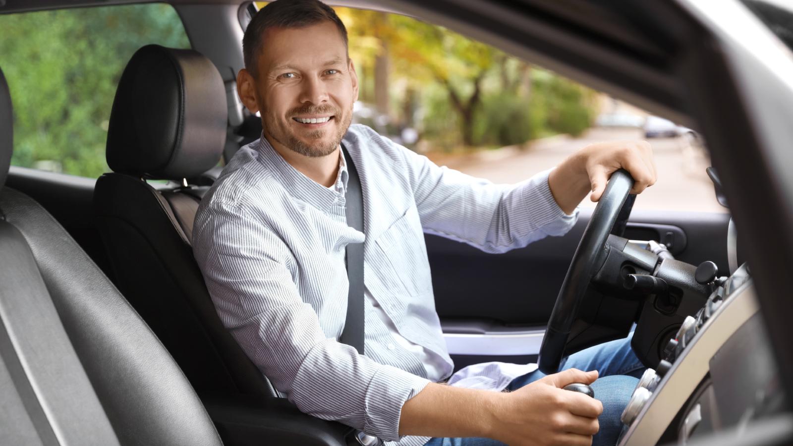 When Aggressive Driving Meets Malicious Politeness: A Toll Booth Maneuver That Paid Off man in his car