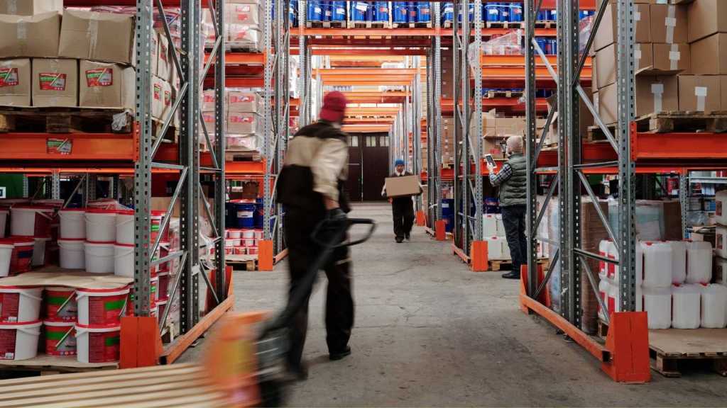 man working in a warehouse