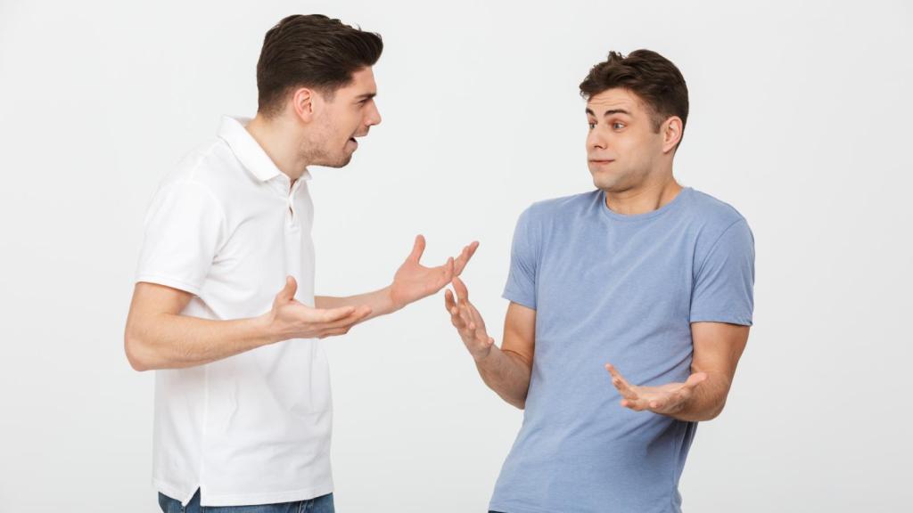two men having an argument