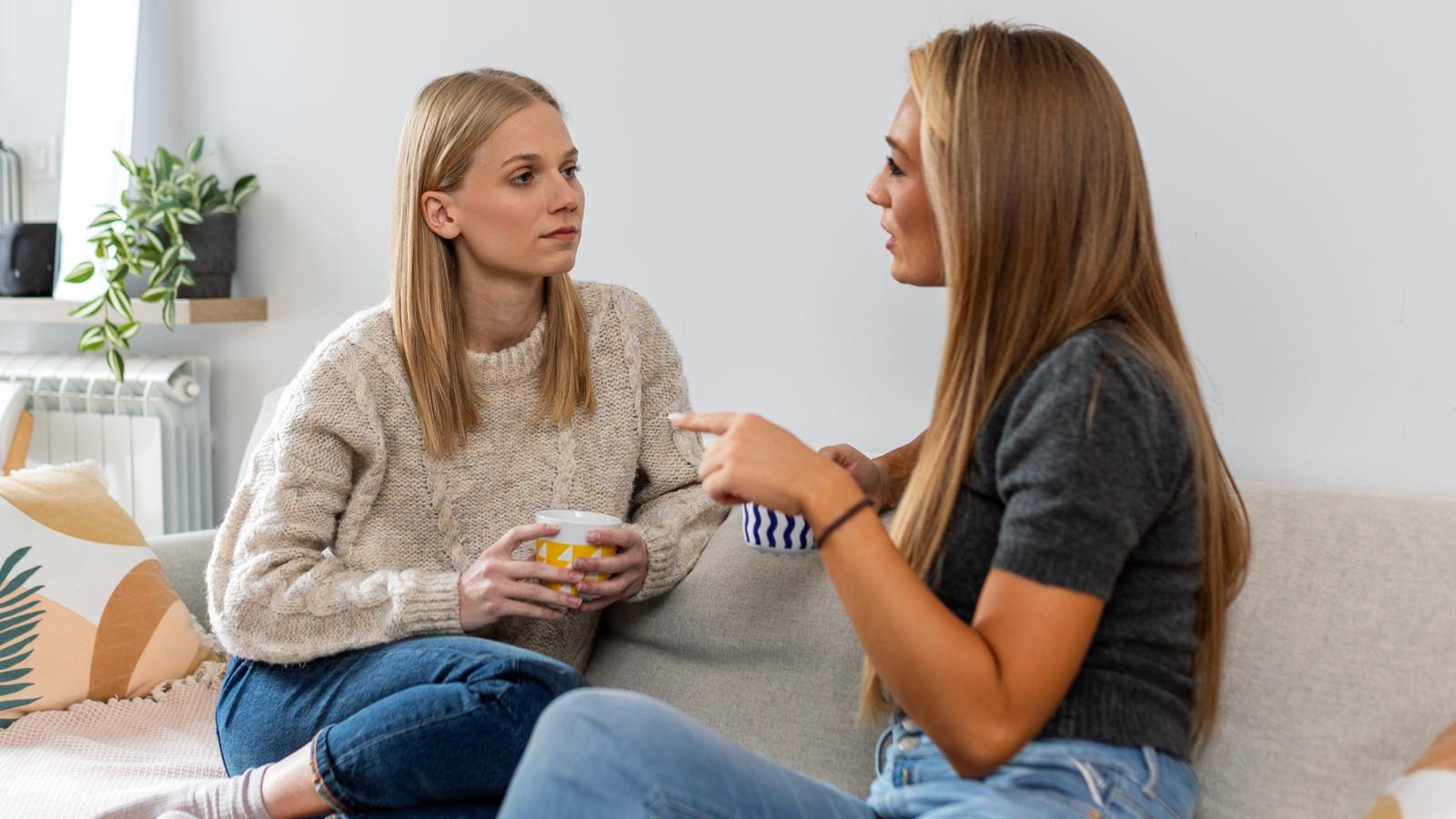 I Needed Her Most: Grieving Woman Reaches Breaking Point Over Best Friends Absence two women having a talk