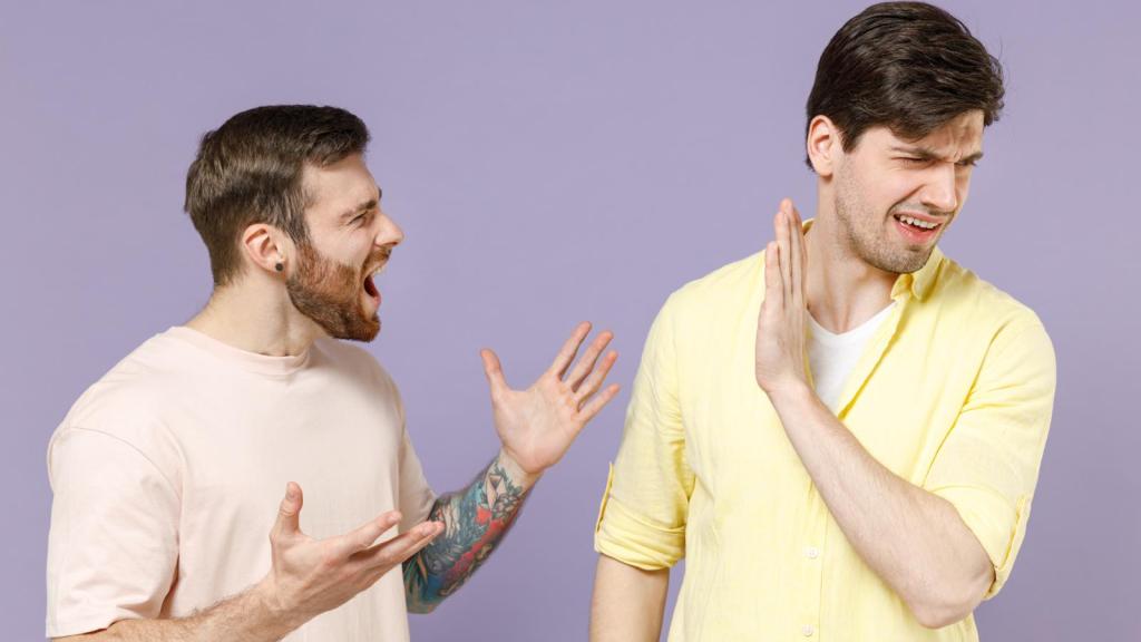 two men having an argument
