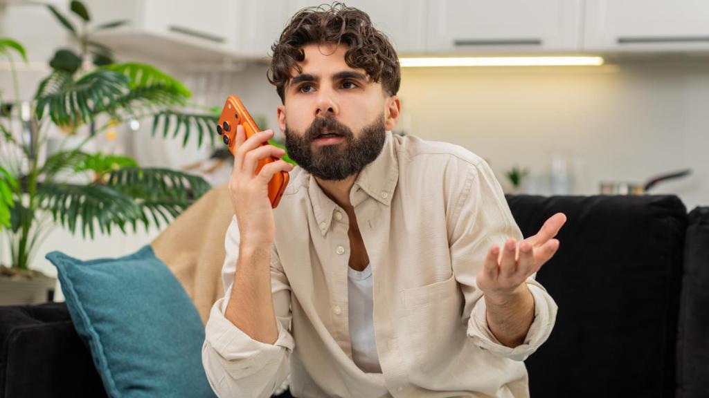 man on a phone call