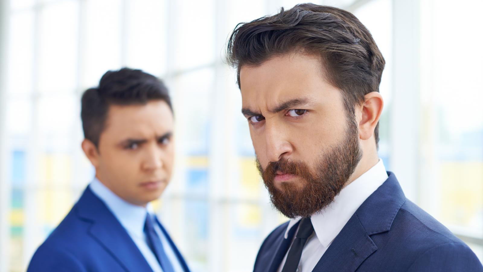 two men in an office