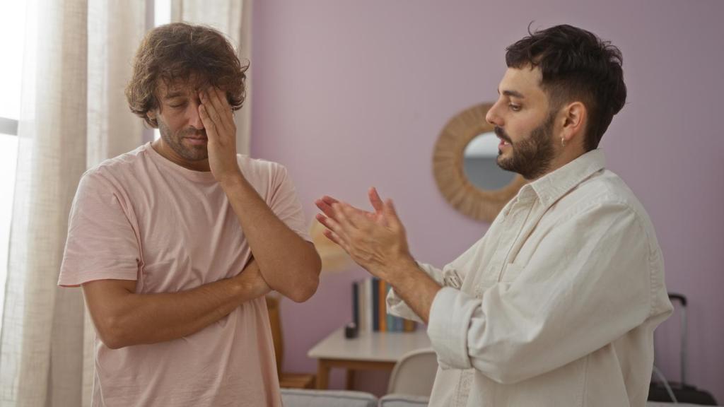 two men having a talk