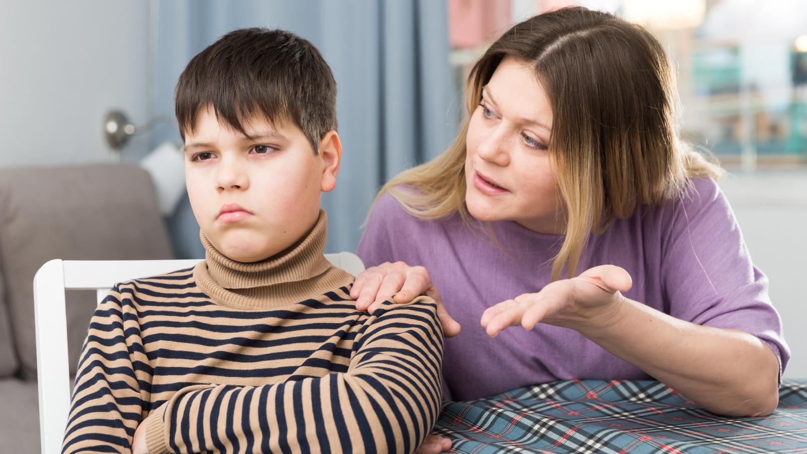 Her Sons Behavior Got Them Kicked Out of a Friends House — When He Still Wouldnt Listen She Told Him How He Was The Reason woman talking to her son