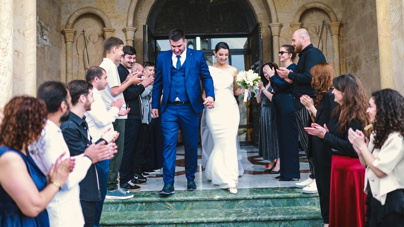 You Cant Ask That!: Cousin’s Last Minute Wedding Request Sparks Intense Family Feud bride and groom leaving church