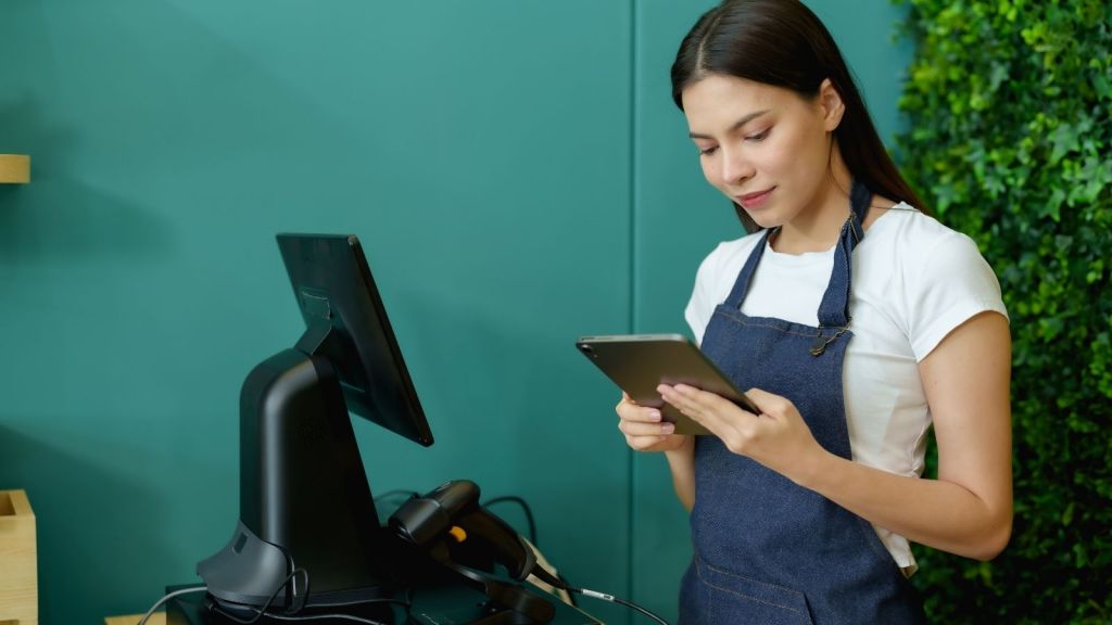 female cashier