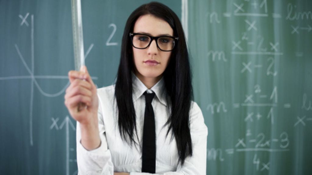 Angry teacher
