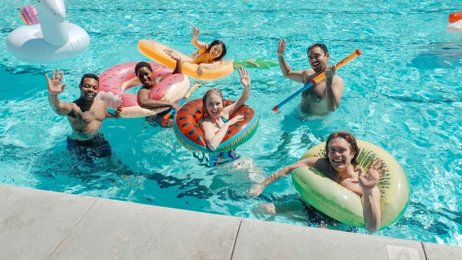 The HOA Trap: Why a Stressed Homeowner Is Reeling After a Snitching Neighbor Permanently Dropped the Mask teens using floaties at pool party