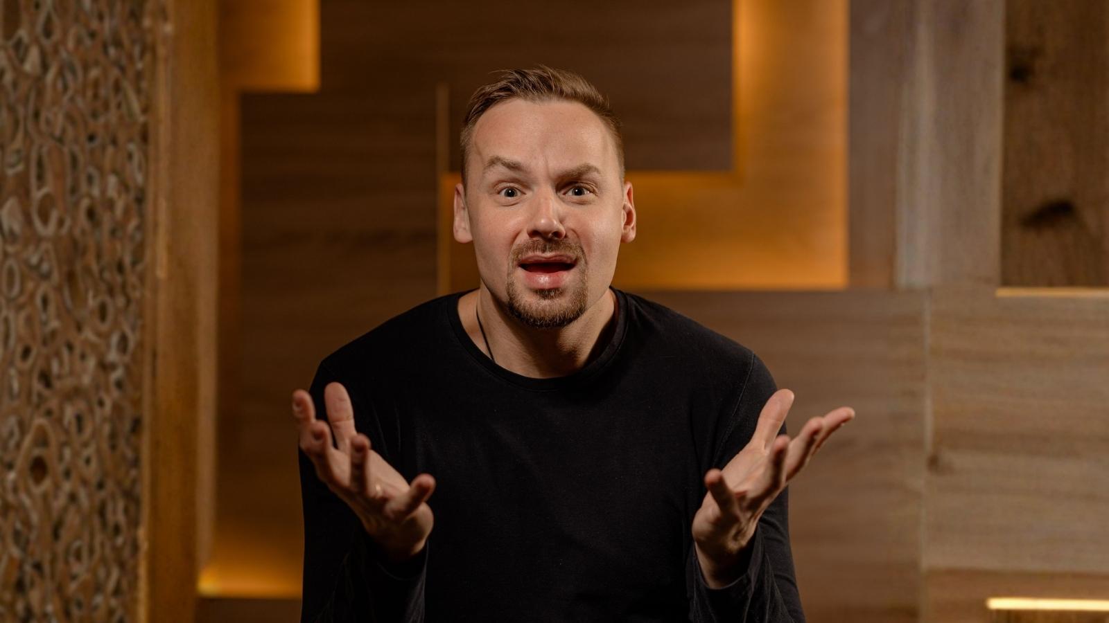 He Throws One Birthday Party a Year — Somehow It Generates More Noise Complaints Than He Can Explain upset man putting his hands out