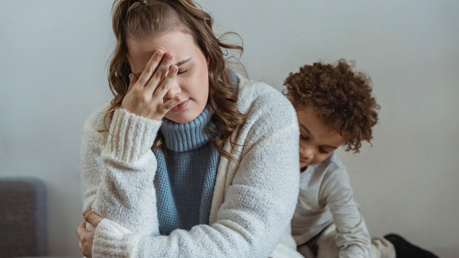 They Found a Substack Their Neighbor Was Running About Them That Was Full of Fabricated Stories, And Now Theyre Fighting an Eviction in Court upset mother and child