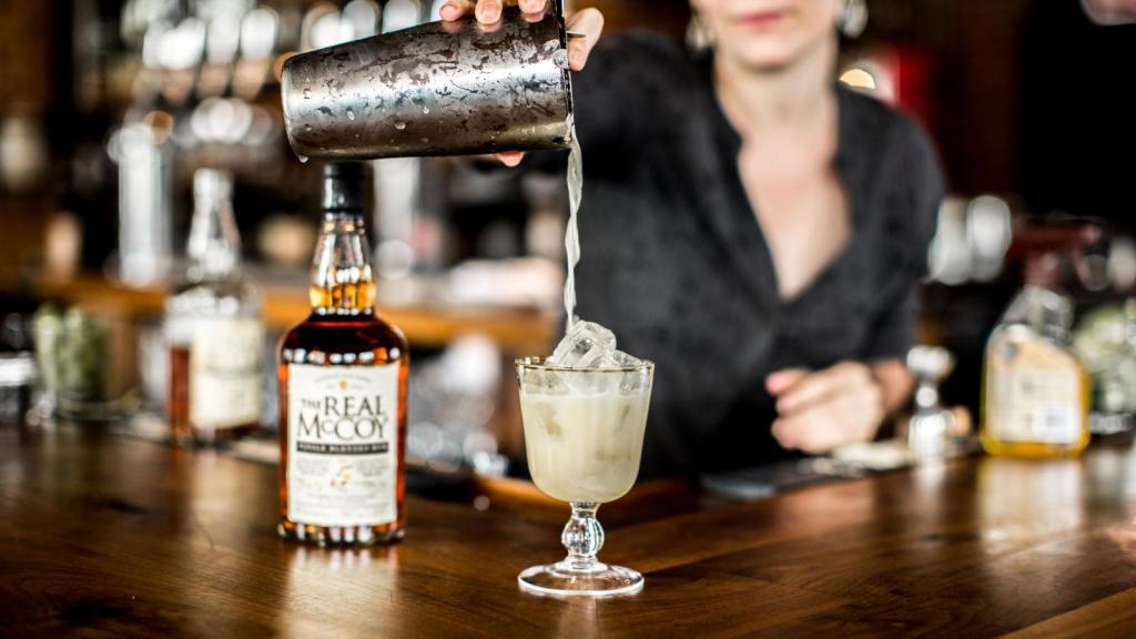 woman working at a bar