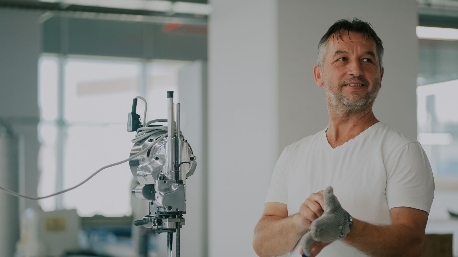 Man working in a factory
