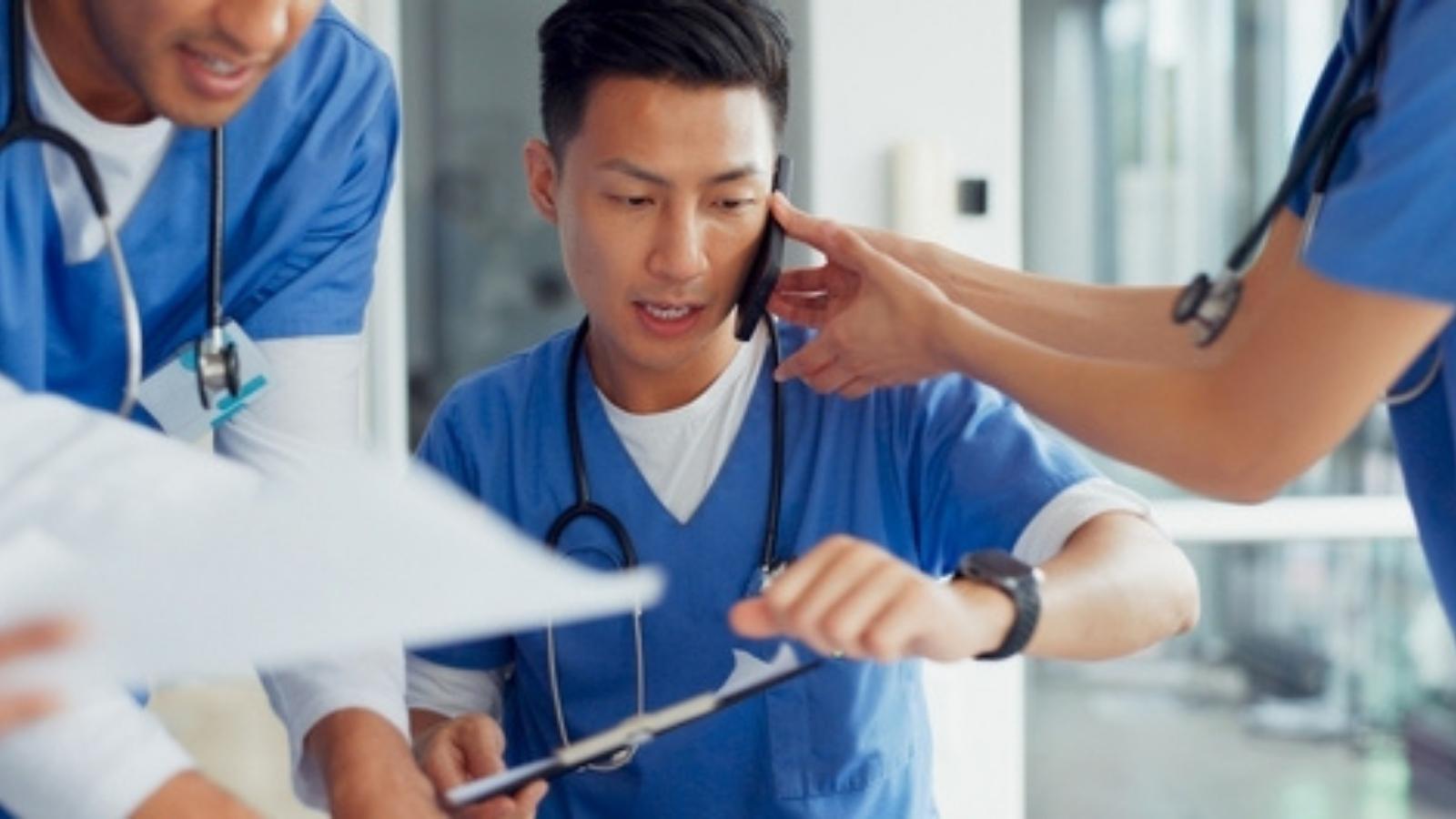 He and His Old College Buddy Are Drifting Apart—and He’s Ready to Quietly Let the Friendship Die Busy doctor on the phone