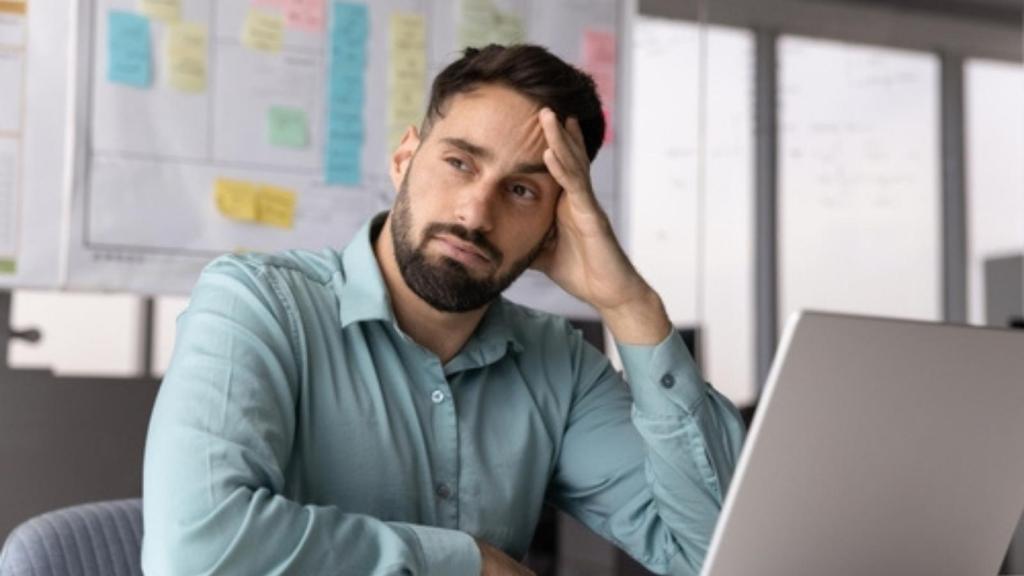 Frustrated employee