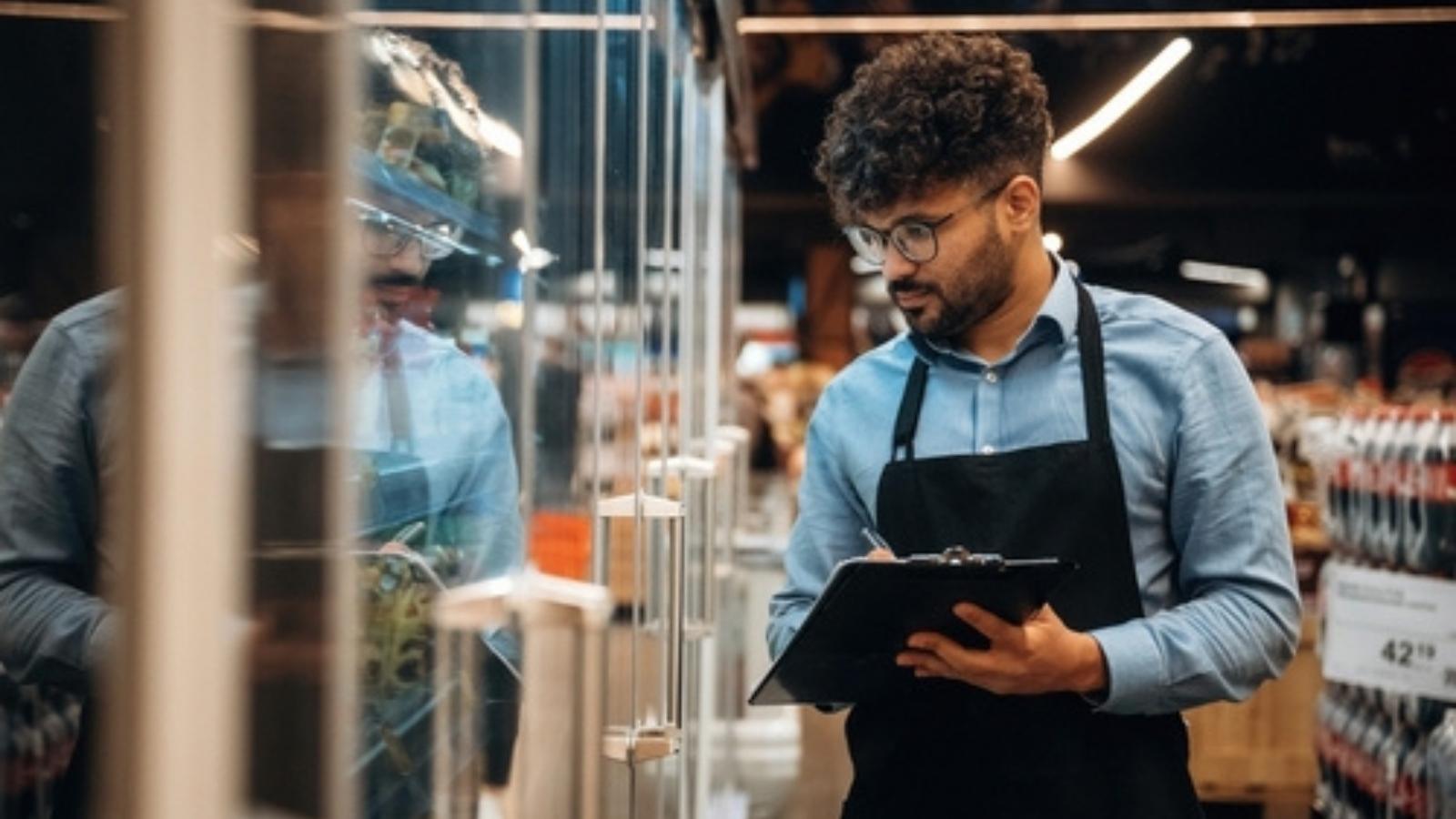 Grocery store worker