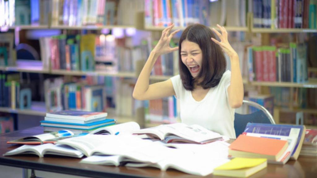 Upset librarian