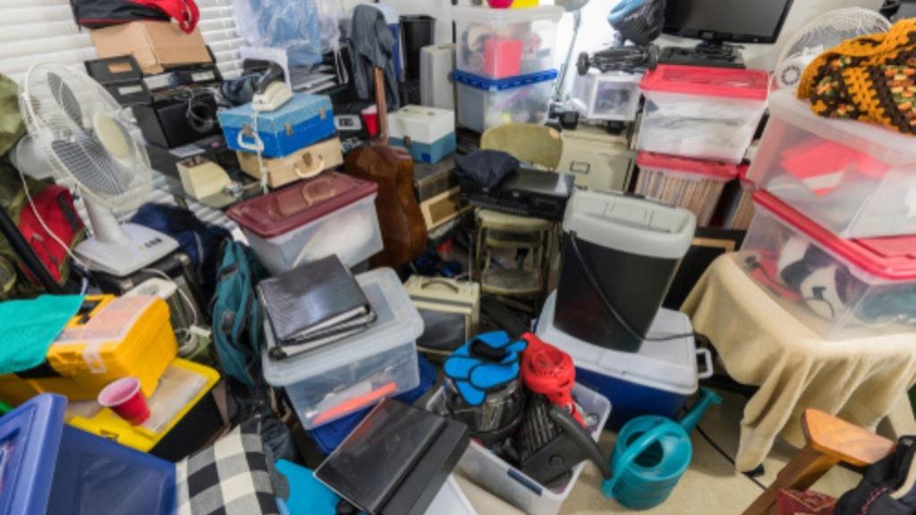 Messy storage room