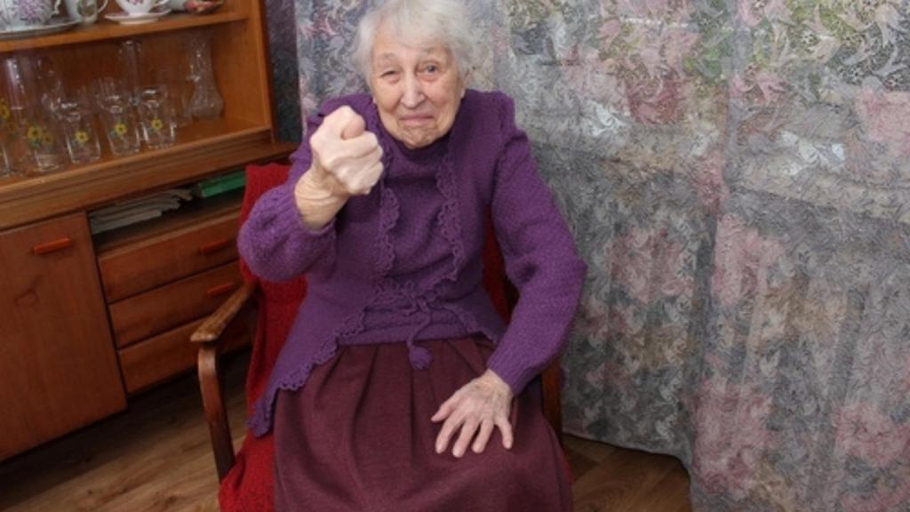 Angry old lady