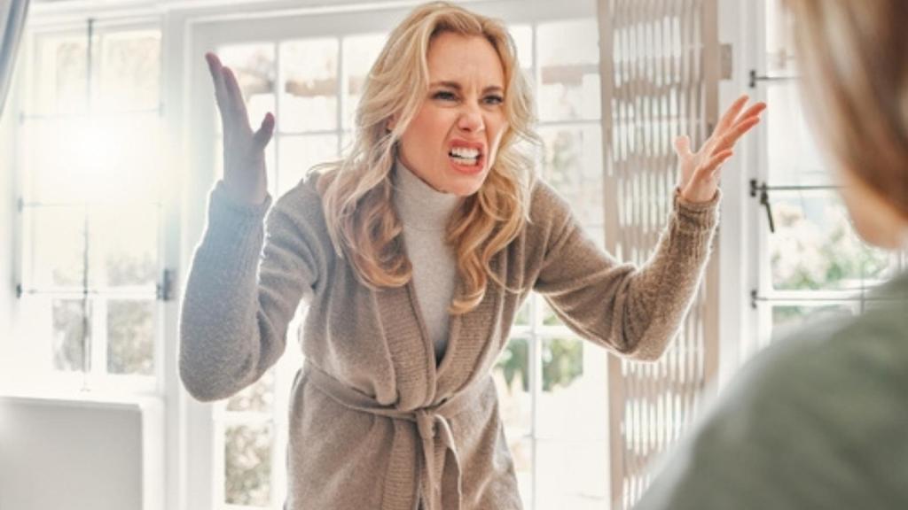Irate woman