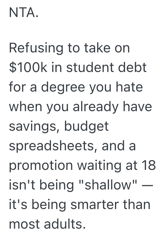 She Chose a Job and Savings Over College—But Now She’s Being Warned She Could Regret It Screenshot 2026 08 09 at 1.20.00 PM She Chose a Job and Savings Over College—But Now She’s Being Warned She Could Regret It
