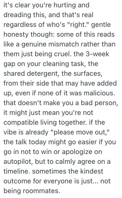 Her Roommates Keep Criticizing Her. Now One Of Them Wants Her Out. Screenshot 2026 08 12 at 3.46.16 PM Her Roommates Keep Criticizing Her. Now One Of Them Wants Her Out.