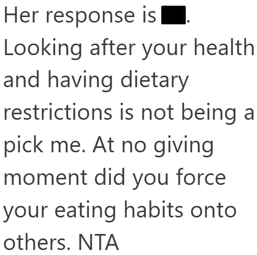 Screenshot 2 5a33fe She Changed Her Lifestyle to Be Healthier—Then Her Friend Texted Her After Dinner to Call Her Out.