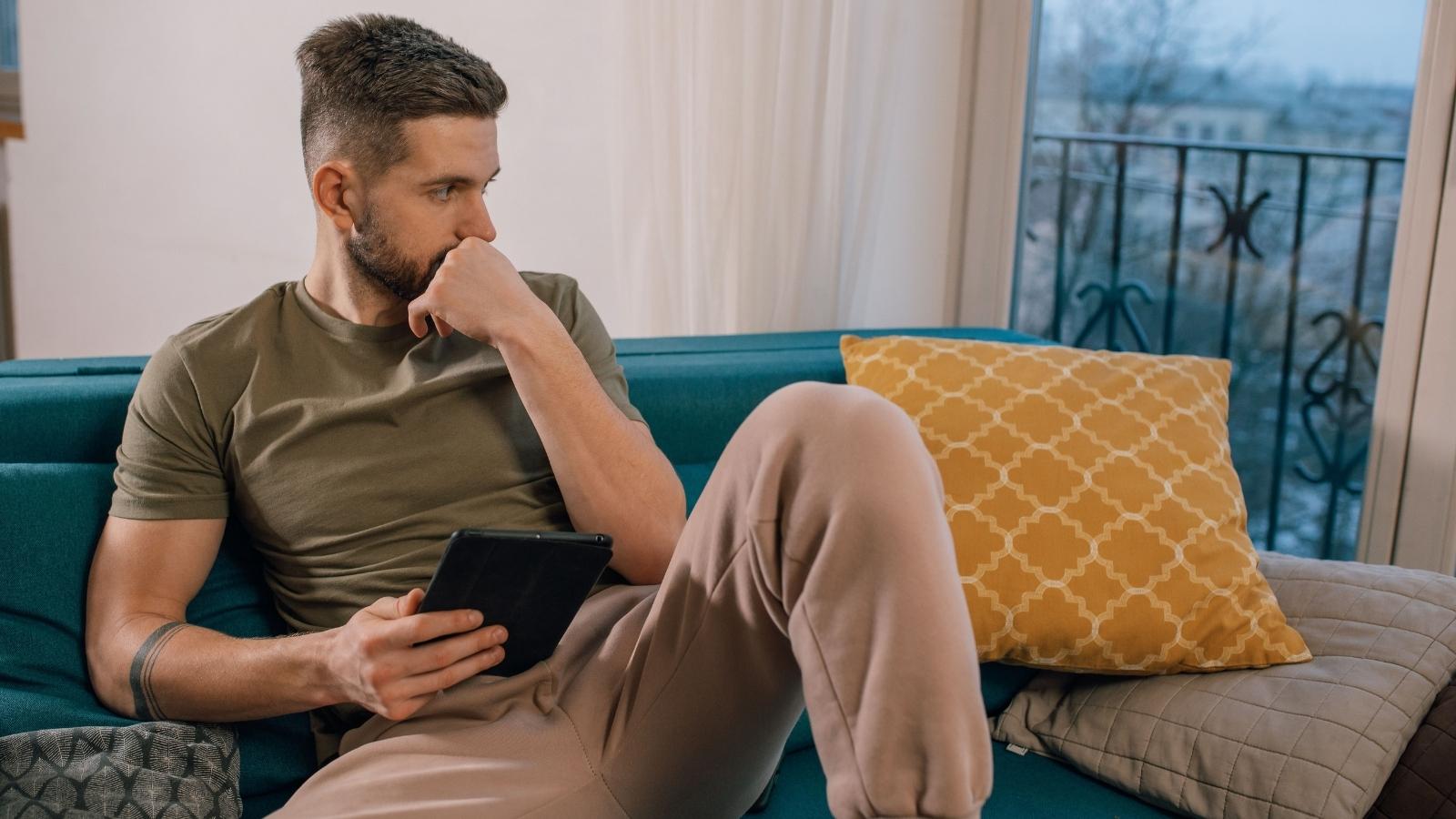 Should I Tell Him?: Man Tormented After Refusing to Reveal the Truth About His Ex Girlfriend Man thinking about what to do