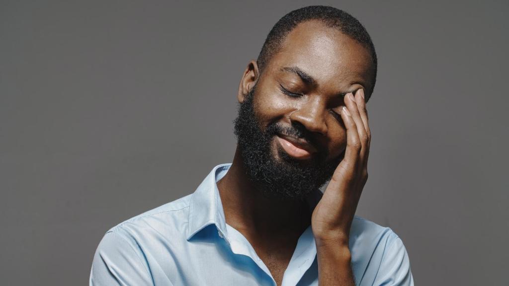 Man can't believe the phone call he just took
