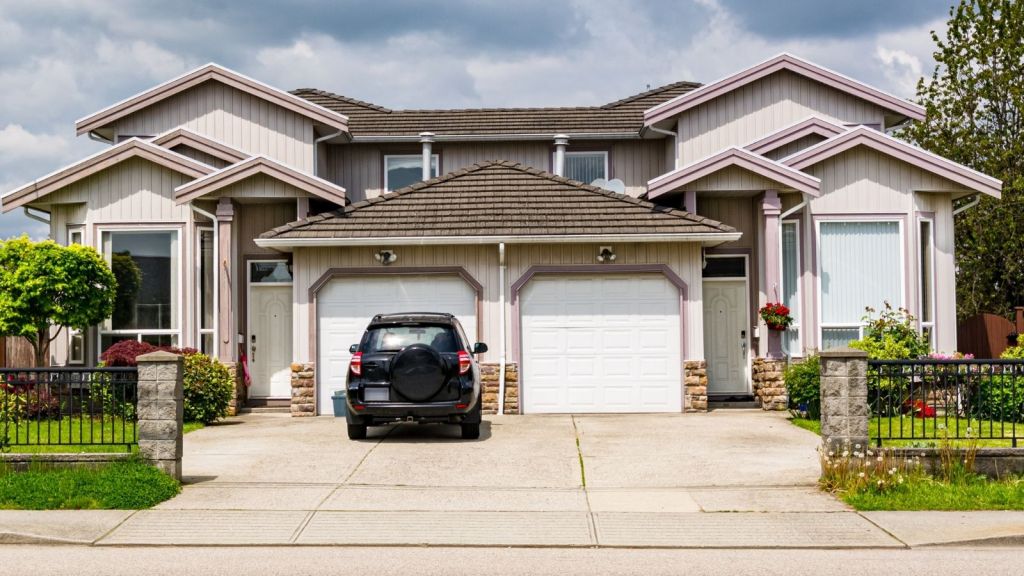 car parked in driveway