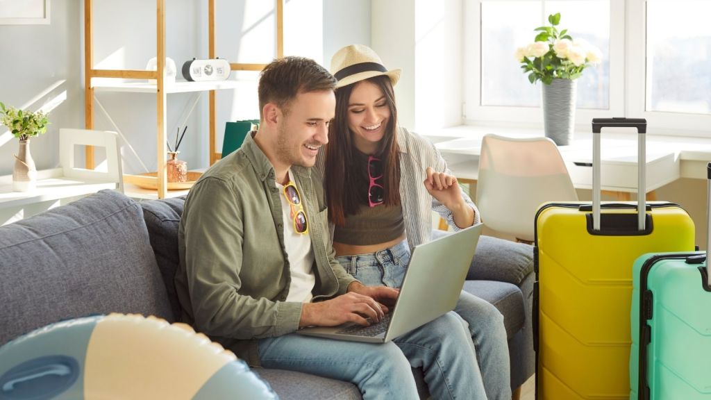 couple planning a vacation