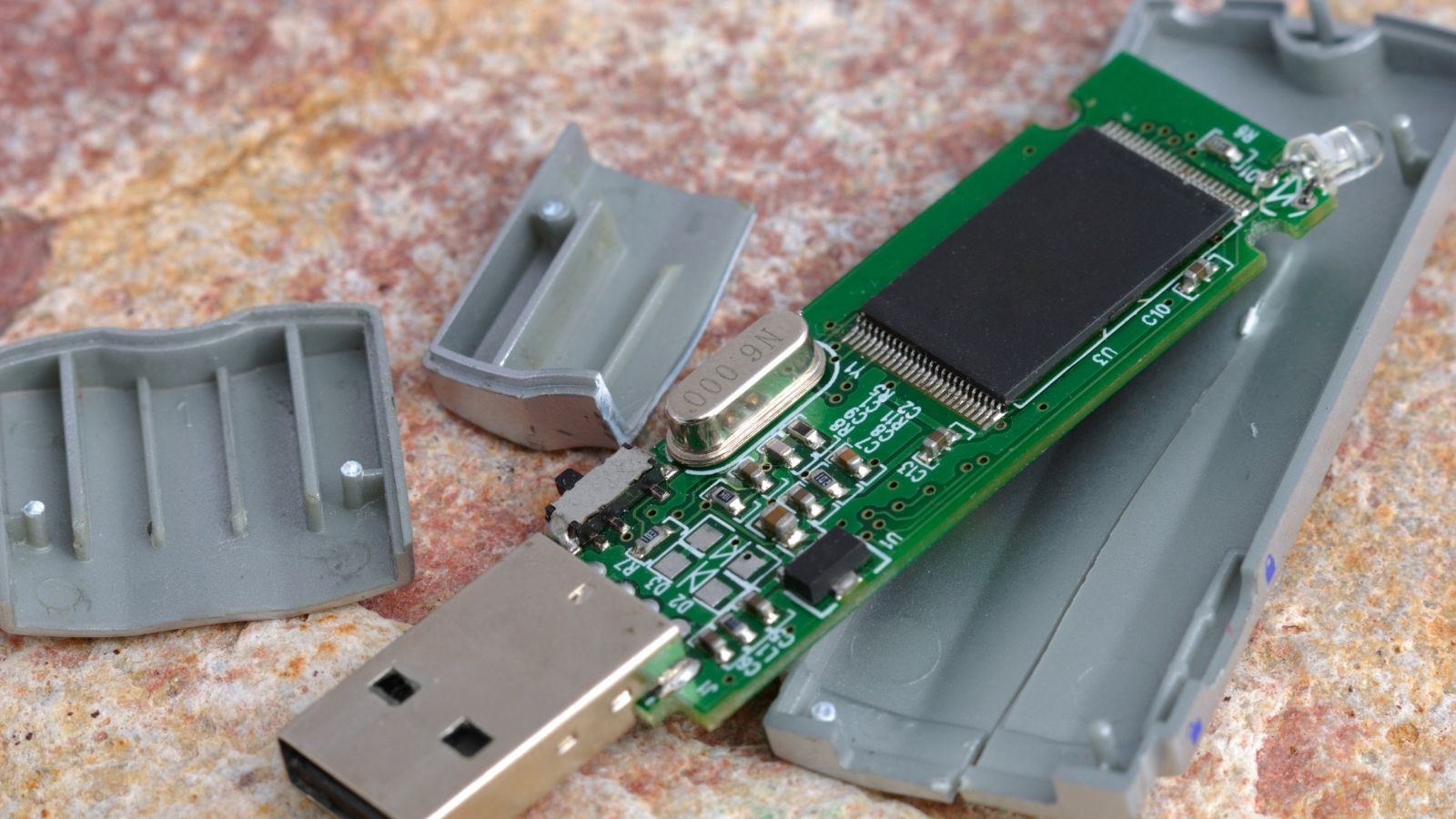 An IT Visit Turned Hostile When an Employee Smashed a Key Flash Drive smashed USB flash drive