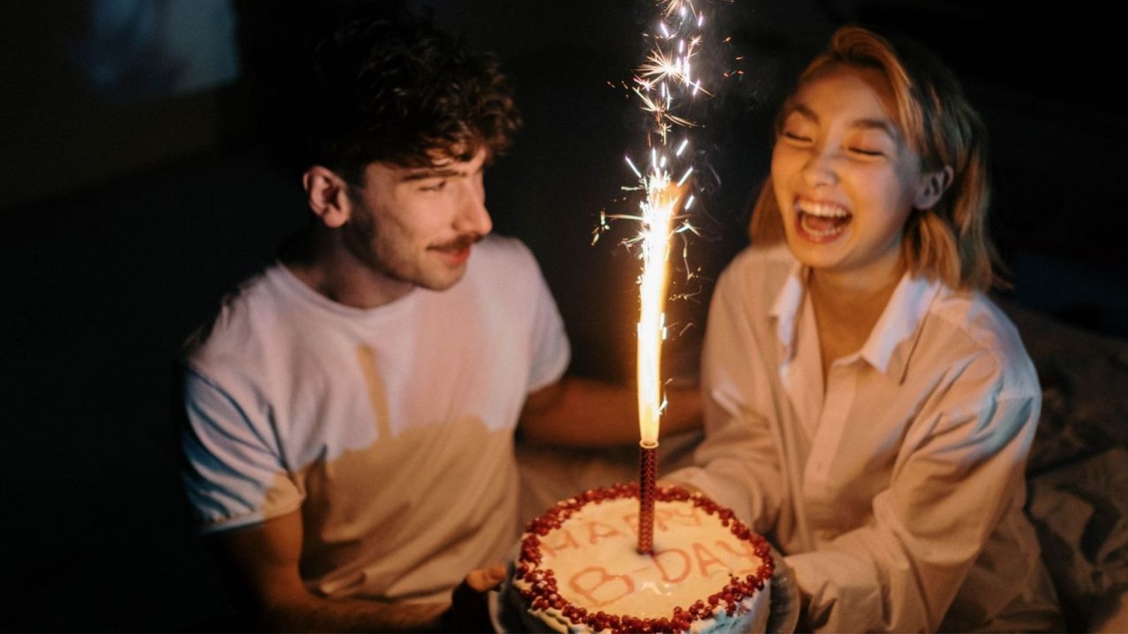 Her Friends Threw Her a Birthday Party and Put Only Her Name on the Cake—Then Her Twin Sister Accused Her of Stealing Their Special Day Couple celebrating with a birthday cake