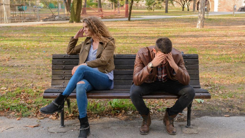 Man and woman arguing