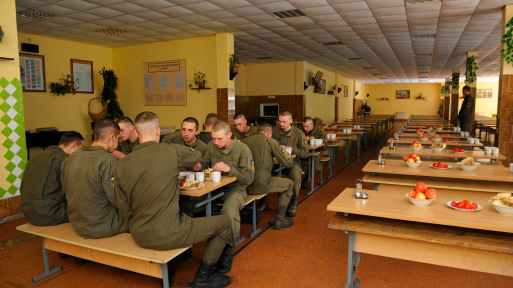 army mess hall dinner