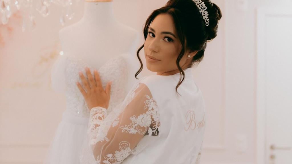 bride wearing a tiara