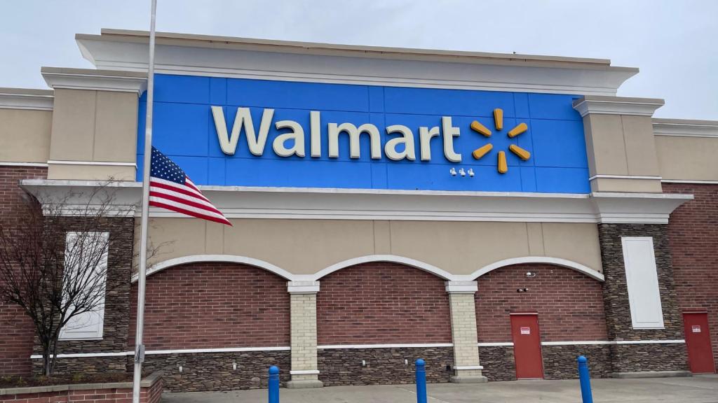 exterior of a walmart store