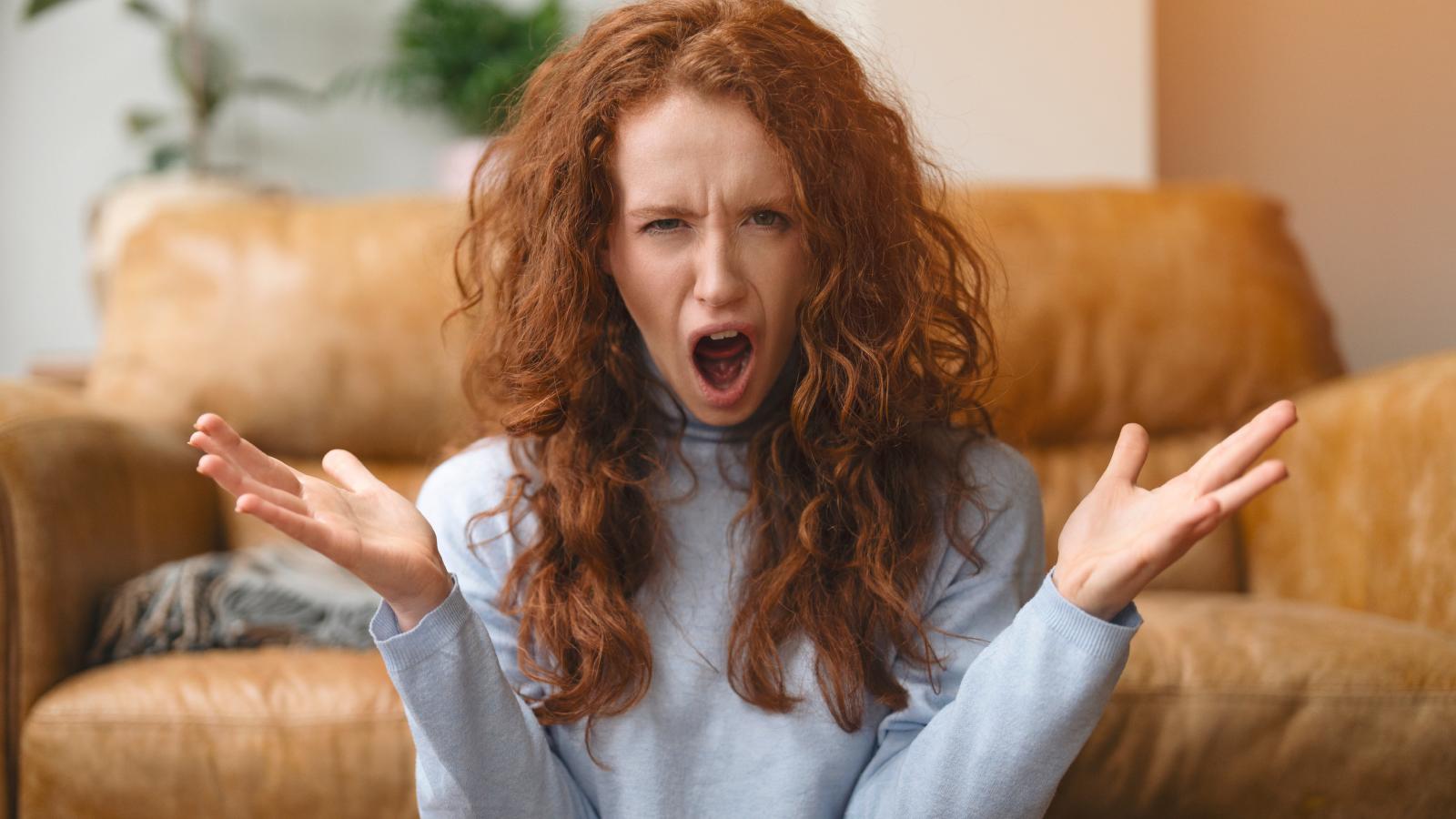 Her Roommate Got So Unhinged About House Rules, She Had To Move Out — Using A Pulley System Instead Of The Door woman with a shocked expression