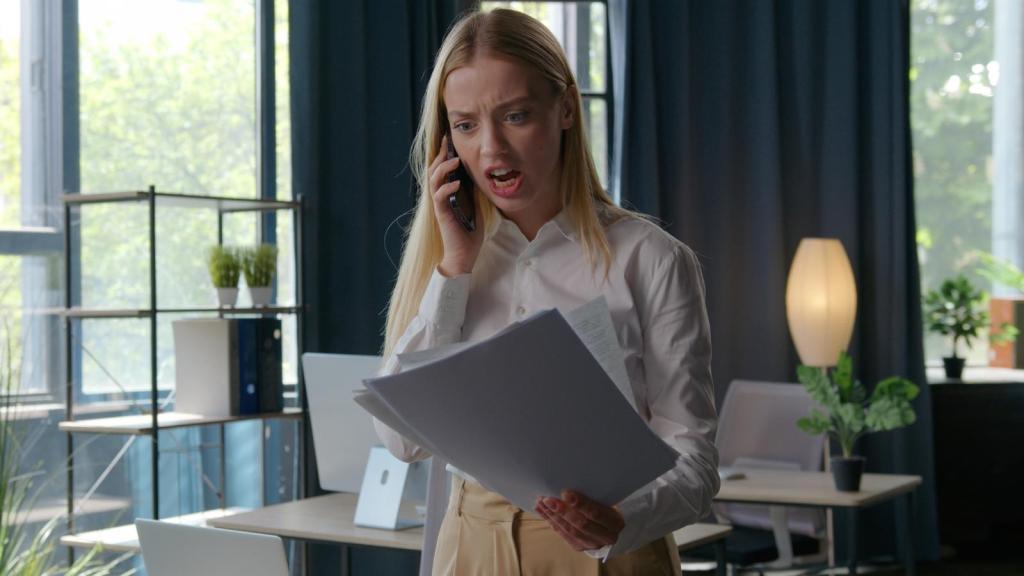 woman on a phone call