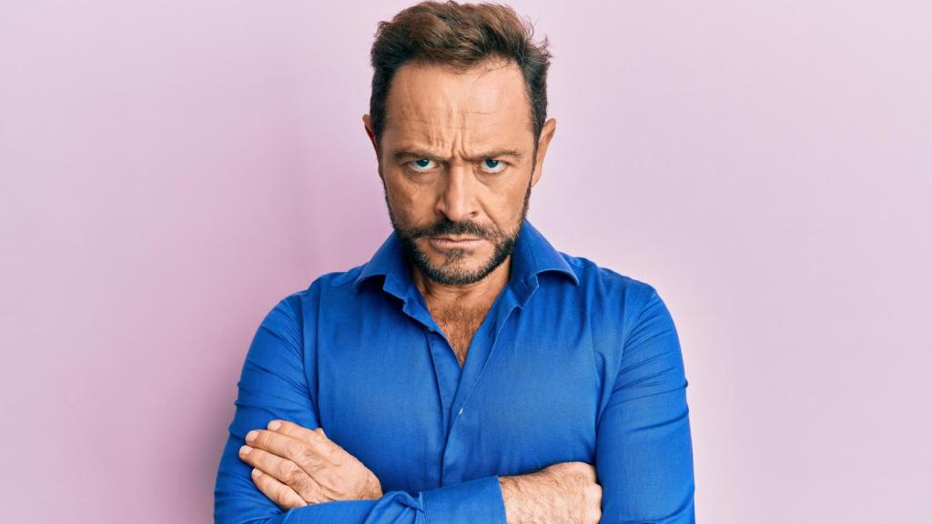 man with a serious look