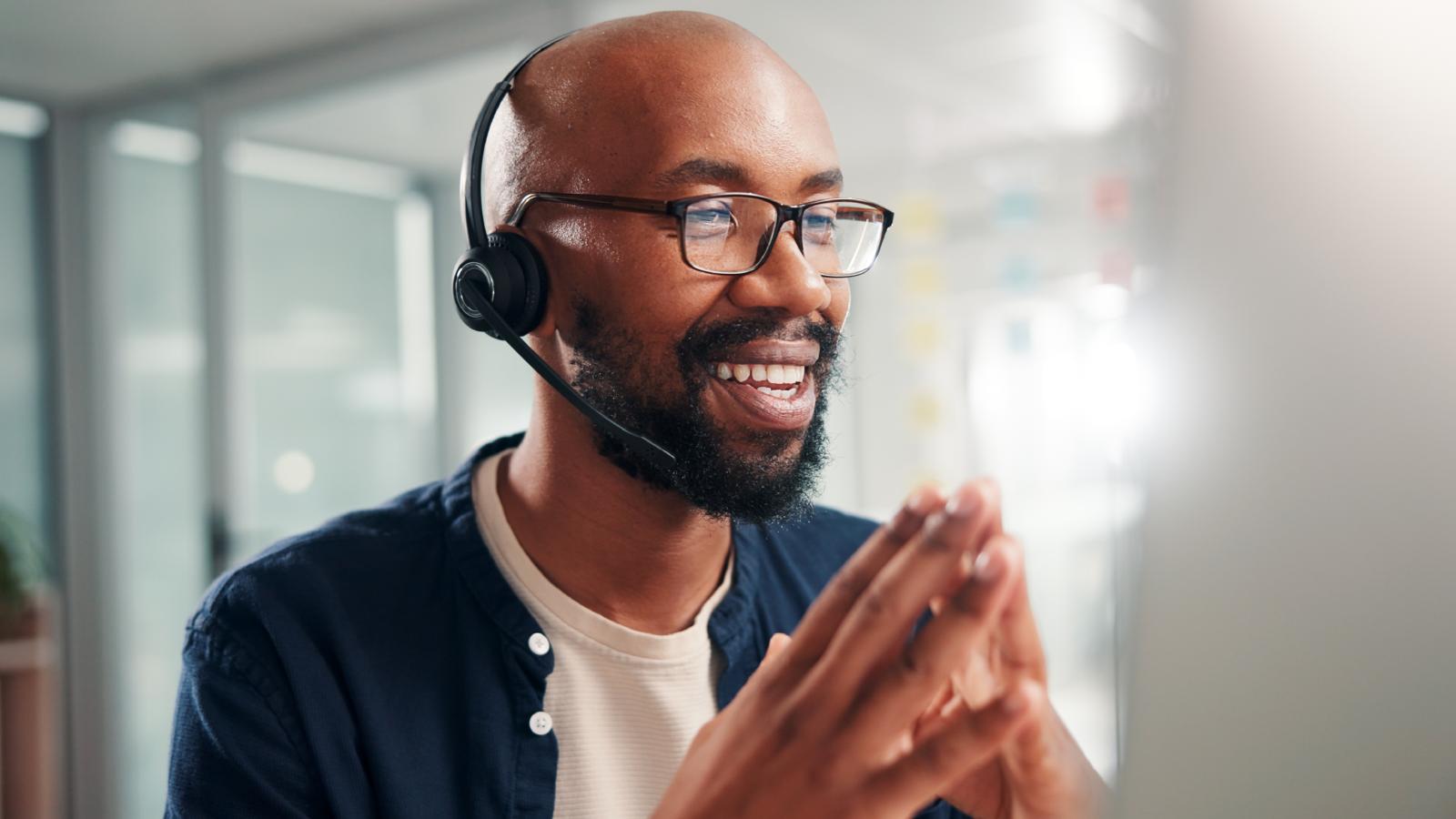 man on a phone call