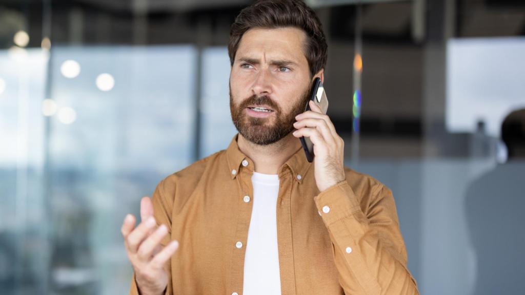 man on a phone call