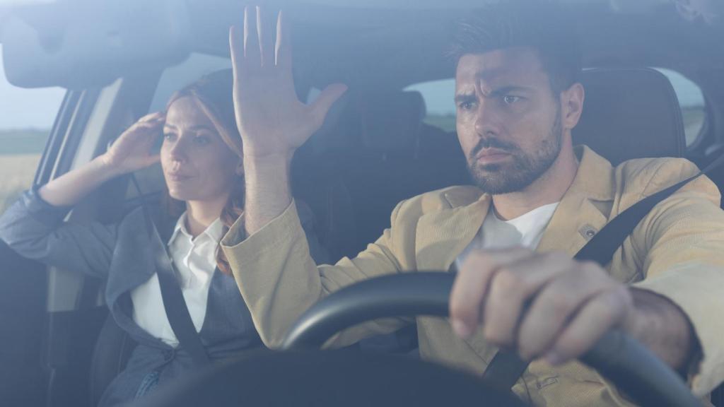 couple in a car