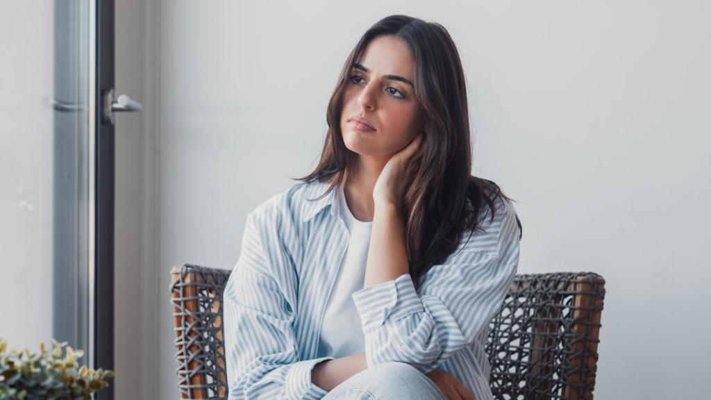 woman on a couch