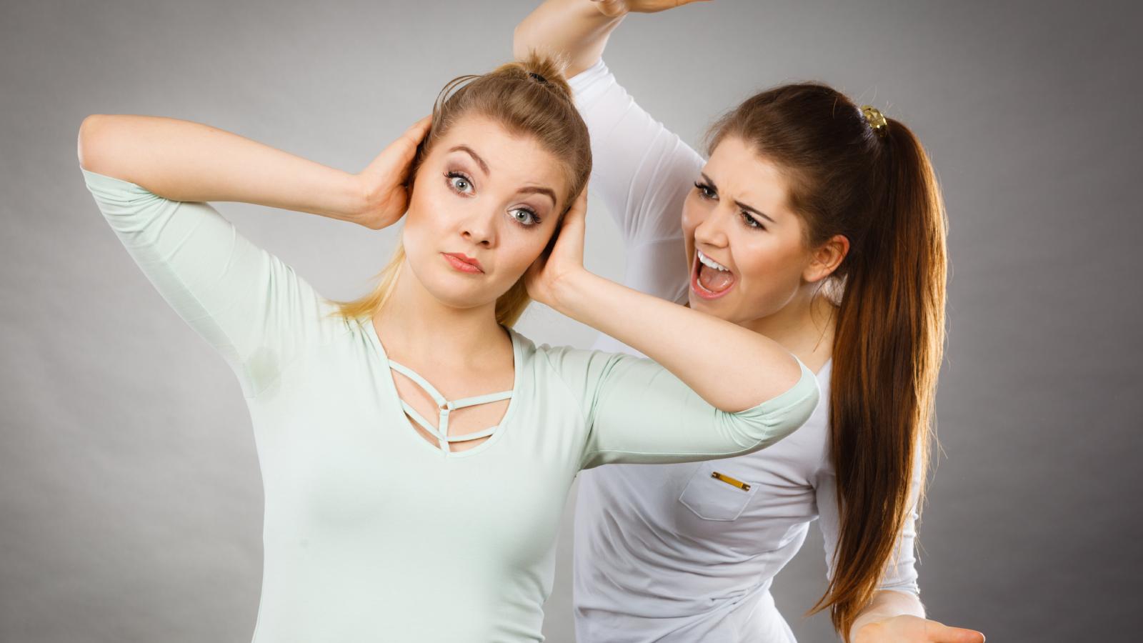 two women having a fight