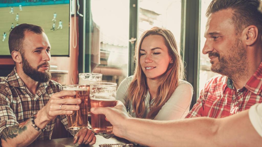 people at a bar