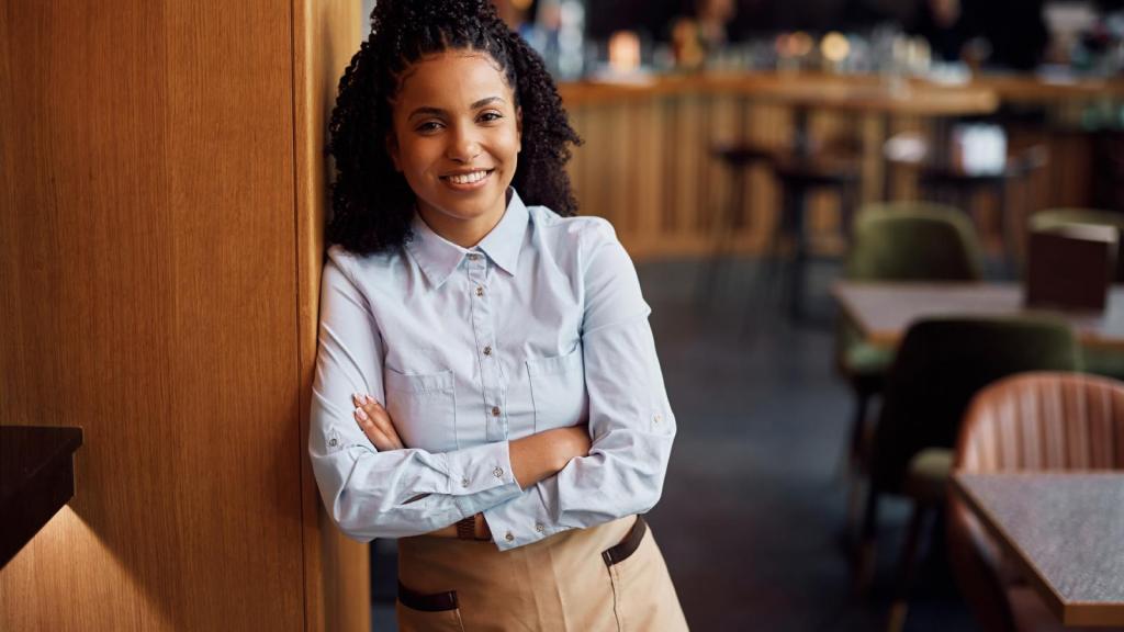 waitress in a restaurant