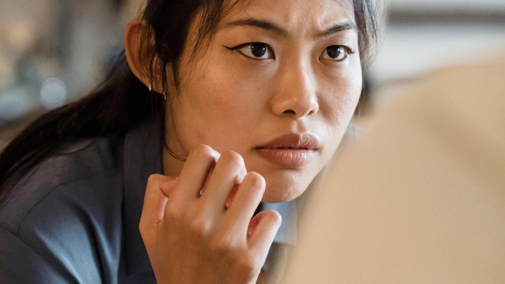 frazzled female employee