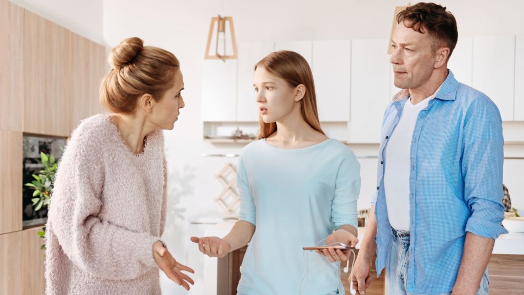 girl not allowed to shower before dinner